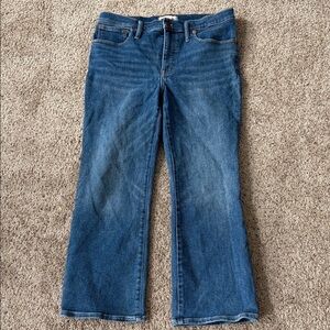Madewell Cali Demi Boot Classic Blue Jeans Size 31